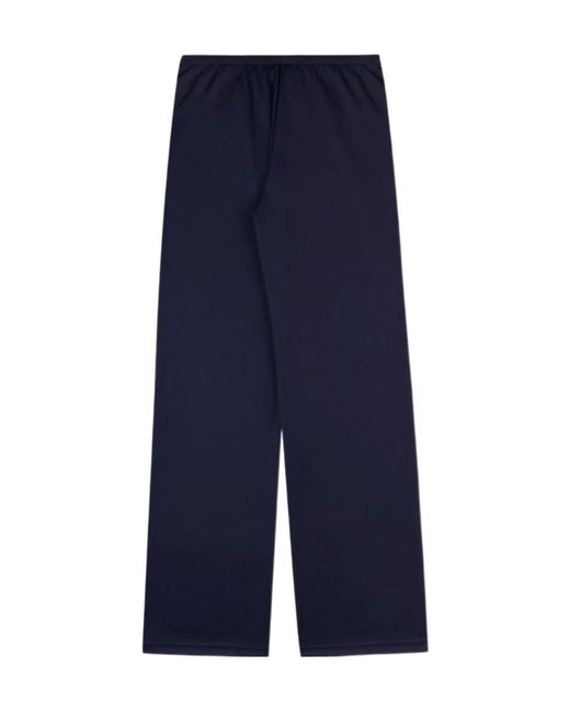 Sporty & Rich Blue Elastic Waistband Casual Pants