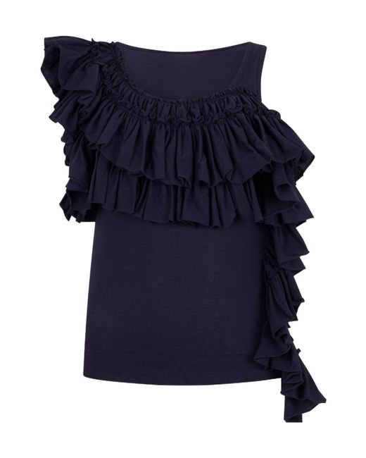Dries Van Noten Blue Sleeveless Tops