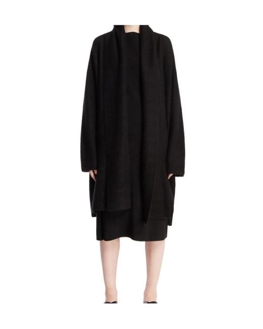 The Row Black Wide-Sleeve Coat