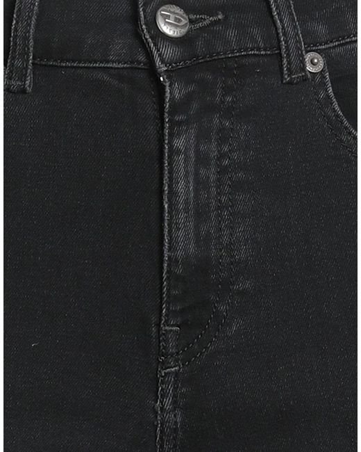 DIESEL Black Solid Color Bootcut Jeans