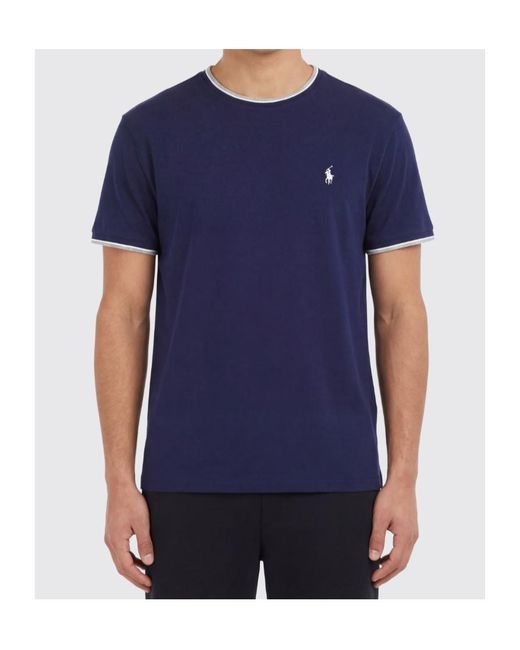 Polo Ralph Lauren Blue Classic Fit Stretch Mesh T-Shirt for men