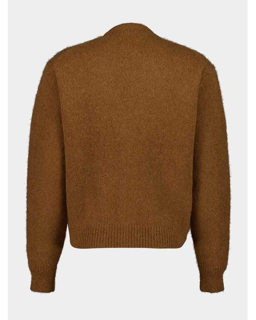 Tom Ford Brown Buttoned V-Neck Cardigan for men