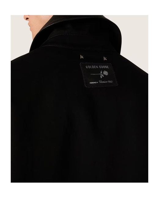 Golden Goose Deluxe Brand Black Longf Sleeved Bomber Jacket for men