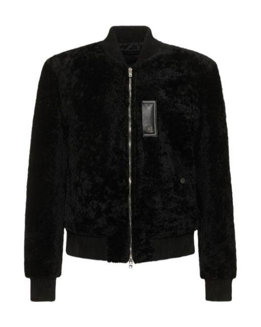 Amiri Black Ribcollar Casual Jacket for men