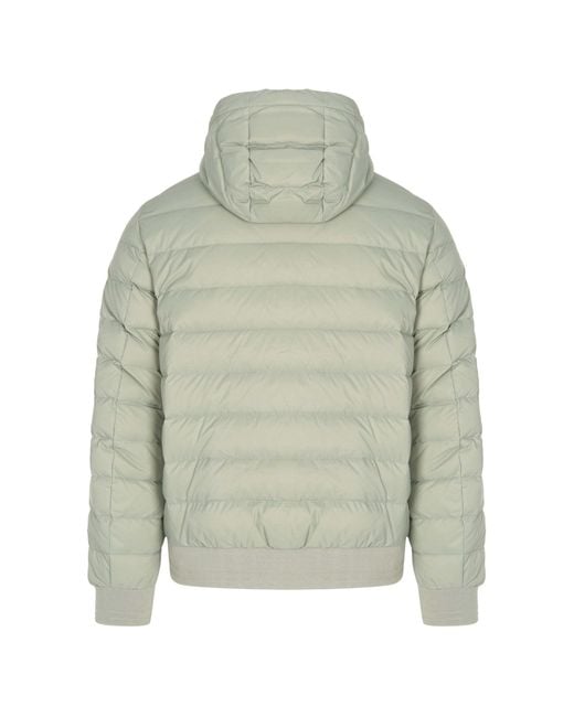 Belstaff Green Long-Sleeved Cotton-Padded Jacket for men
