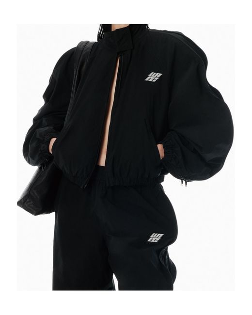 Alexander Wang Black T By Oversized Track Jacket