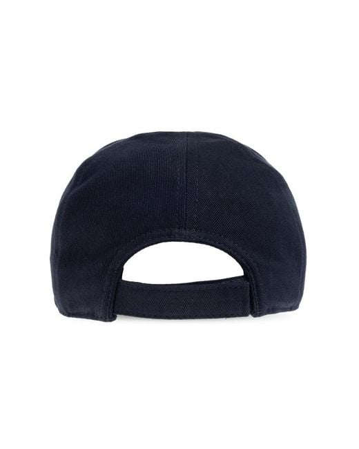 Eleventy Blue Logo Embroidered Baseball Cap for men