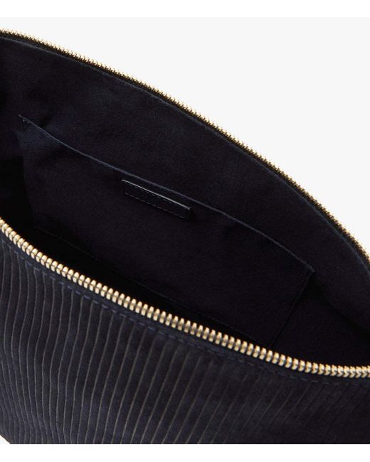 A.P.C. Black Square Corduroy Shoulder Bag