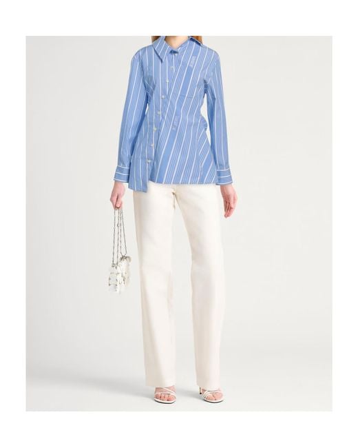 Jacquemus Blue Striped Shirts