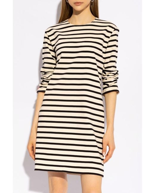 Tory Burch Multicolor Scrunch-Sleeved T-Shirt Dress