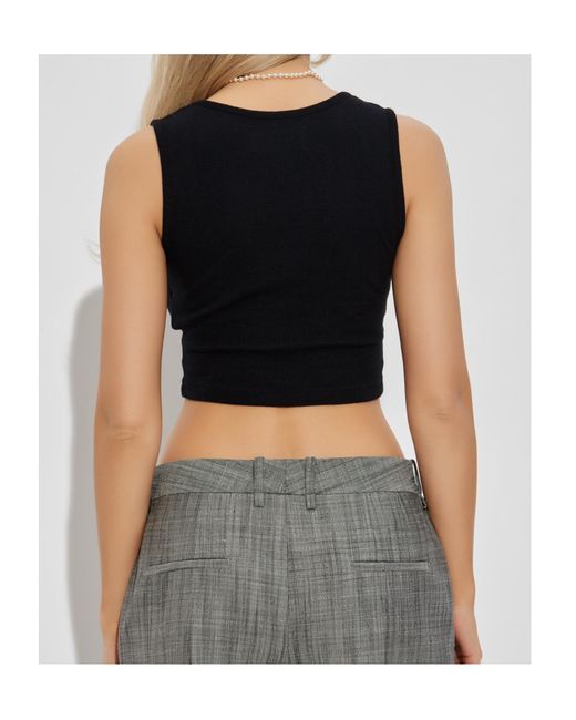 Vivienne Westwood Black Orb Embroidered Top