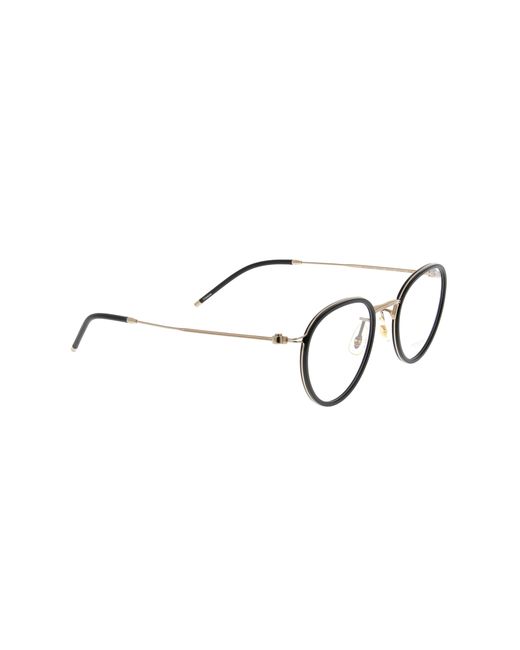 Oliver Peoples Metallic Oval Frame Glasses for men