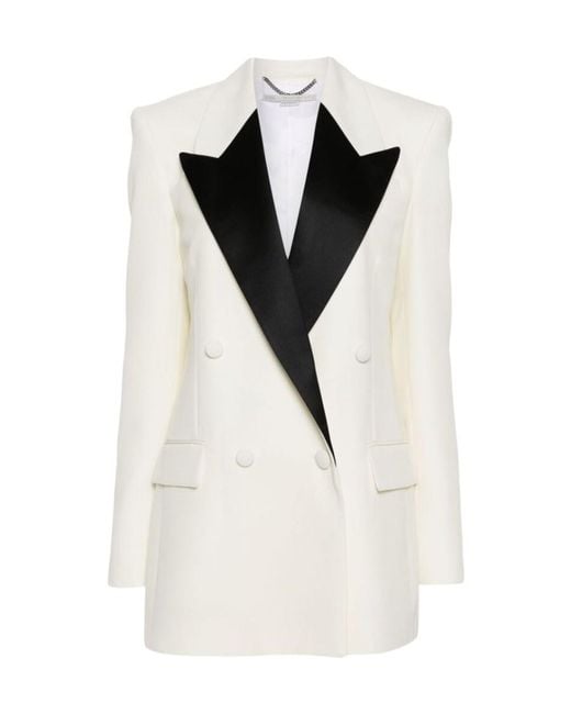 Stella McCartney White Long Sleeved Suit Jacket