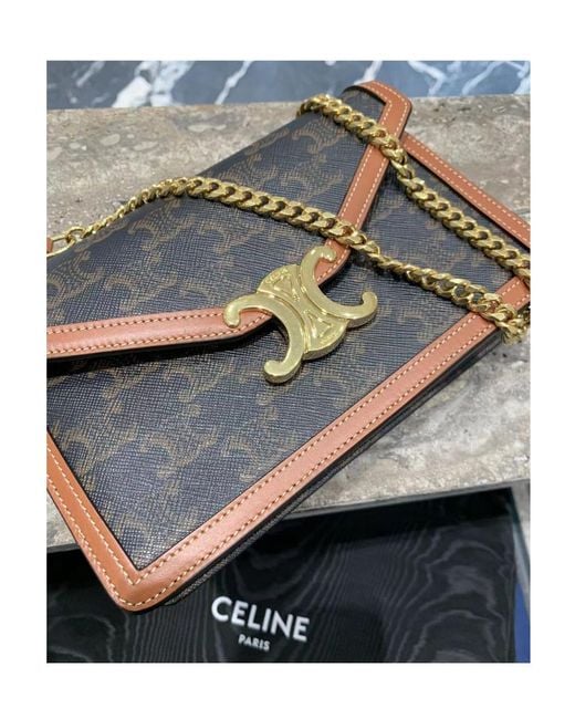 Céline Black Wallet On Chain Margo for men