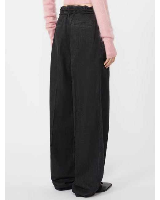 Sportmax Black Capsula Pleated Jeans