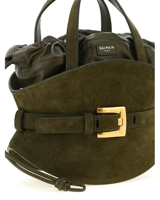 Balmain Green Shuffle Mini Shoulder Bag