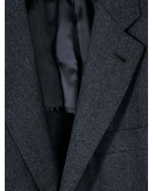 Canali Blue Long-Sleeve Blazer for men