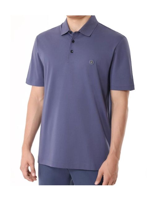 Boss Blue Boss Double-Monogram Patch Polo Shirt for men
