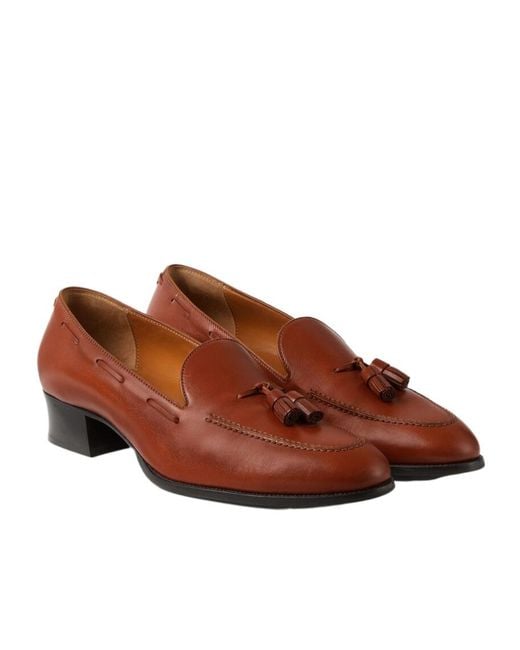 Loro Piana Brown Serge Tassel Loafer