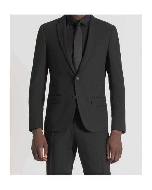Antony Morato Black 'Bonnie' Slim Fit Jacket for men
