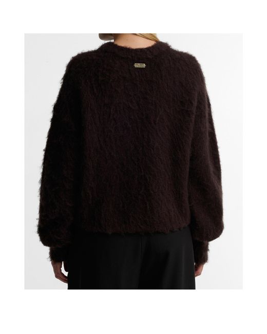 Barbour Brown Crew-Neck Sweater