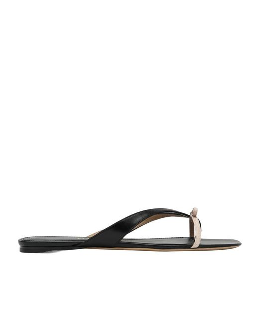 Ferragamo White Mini Bow Flip-Flop