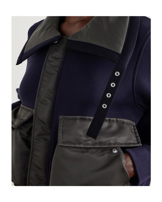 Sacai Black Long-Sleeve Casual Jacket