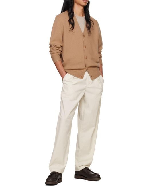 A.P.C. Natural Kenny Button-Up Cardigan for men