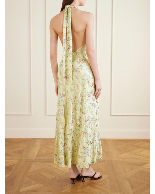 Rixo Metallic Floral Pattern Dress