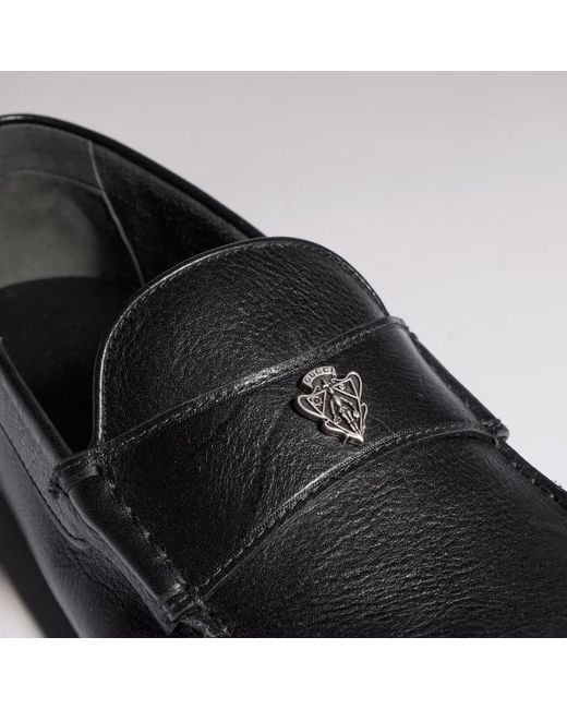 Gucci Black Driver With Crest for men