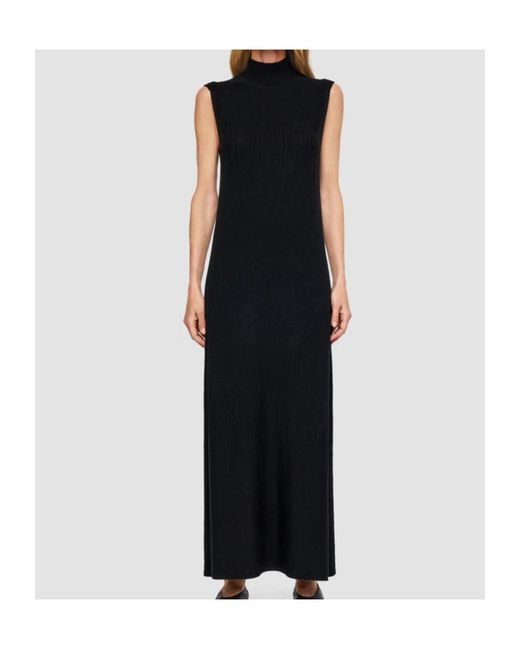 Joseph Black Gradient Stitch High Neck Dress