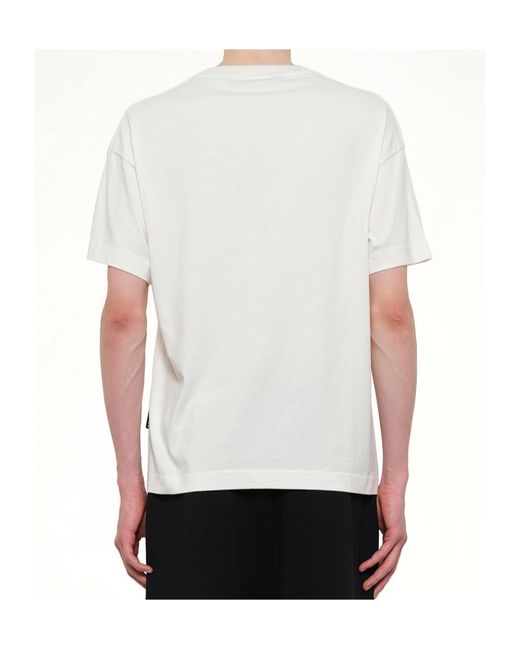 Palm Angels White Logo T-Shirt for men