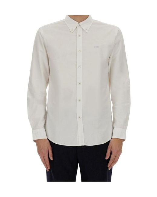 Boss Gray Long Sleeve Shirt for men