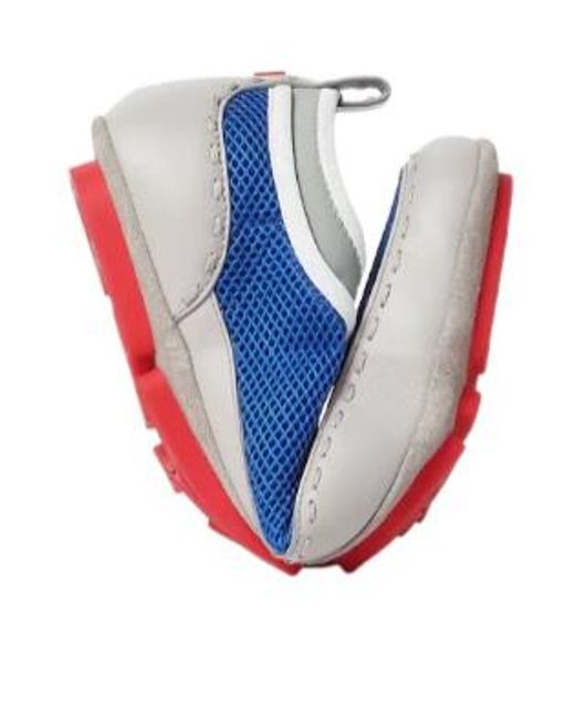 Fendi Blue Fit Lace-Up Trainers for men