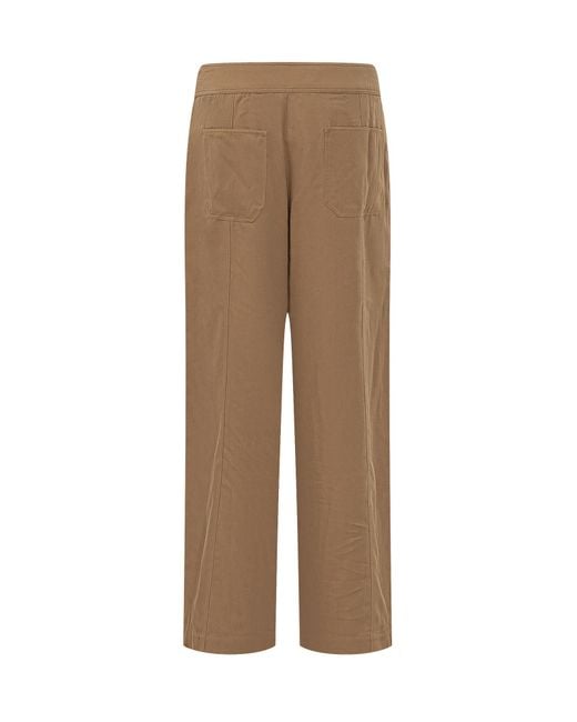 Ba&sh Brown High-Waisted Wide-Leg Trousers