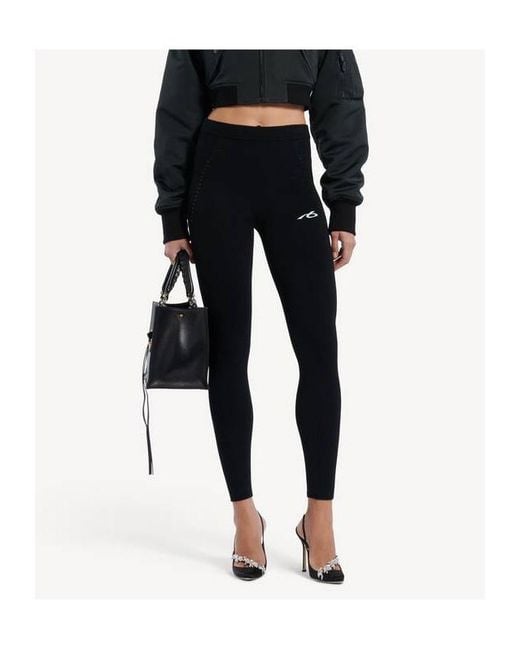 Balenciaga Black Techwear Leggings