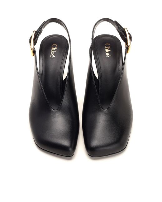 Chloé Chloé Andrea Slingback Pumps | Lyst