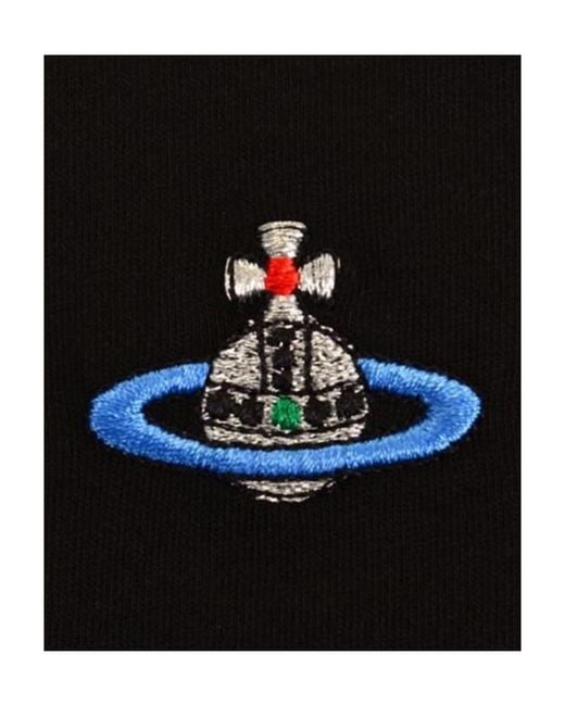 Vivienne Westwood Black Logo Short-Sleeved T-Shirt for men
