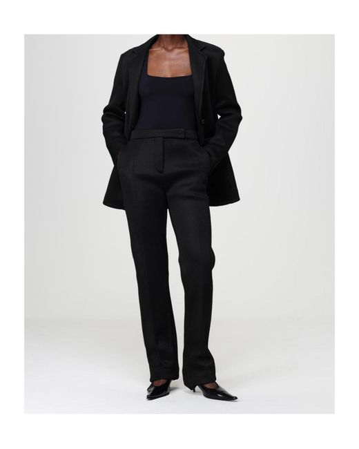 Max Mara Black Single-Breasted Tailored Blazer