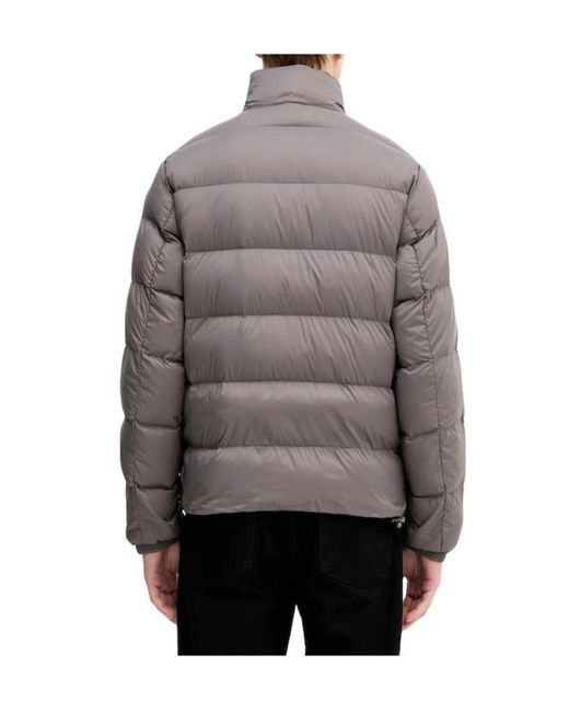 ARMANI EXCHANGE Gray Long-Sleeved Zip-Up Down Jacket for men