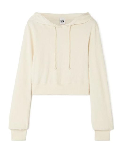 Re/done Natural X Pamela Anderson Cotton Hoodie