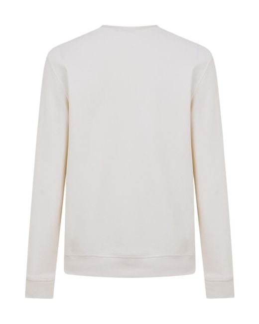 Barbour White Long-Sleeved Sweatshirt for men