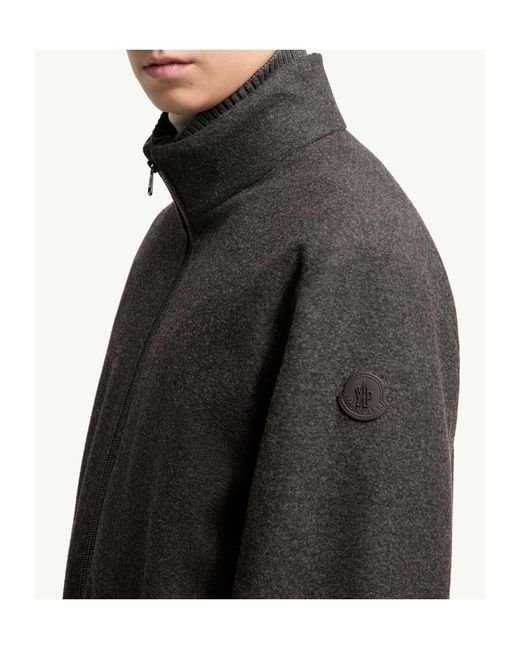 Moncler Gray Limberl Flannel Short Down Jacket for men