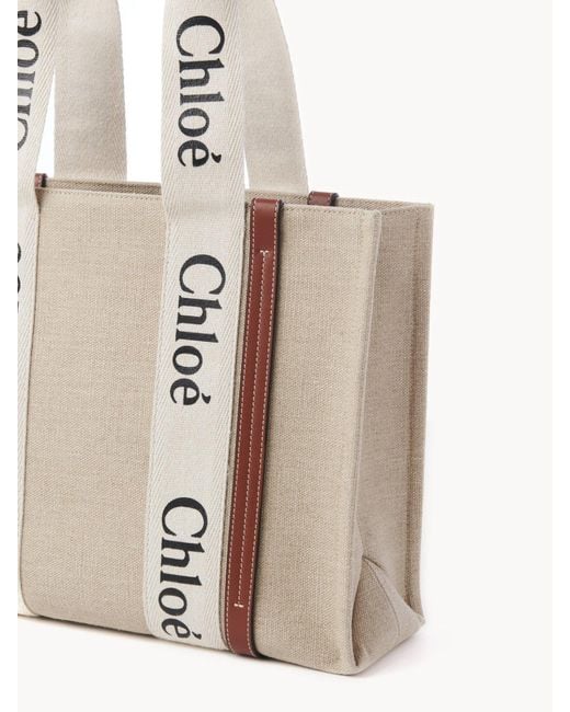 Chloé Natural Medium Woody Toe Bag