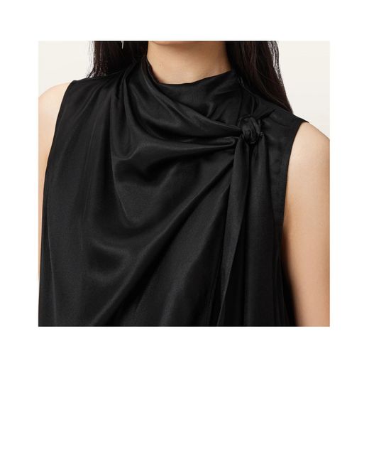 AllSaints Black Herela Top