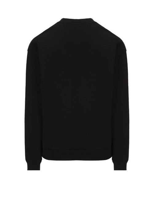 Versace Black Medusa Head Motif Crewneck Sweatshirt for men