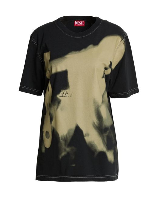 DIESEL Black T-Shirt Cotton
