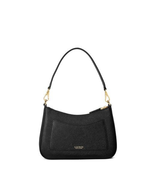 Ralph Lauren Black Danni Leather Shoulder Bag