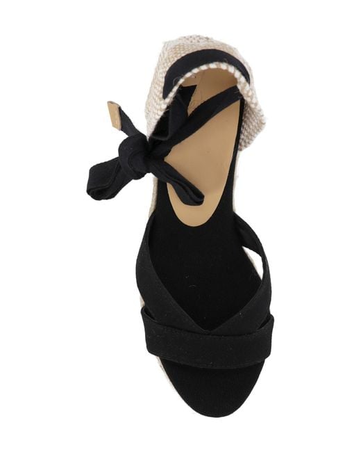 Castaner Black Open-Toe High-Heeled Sandals