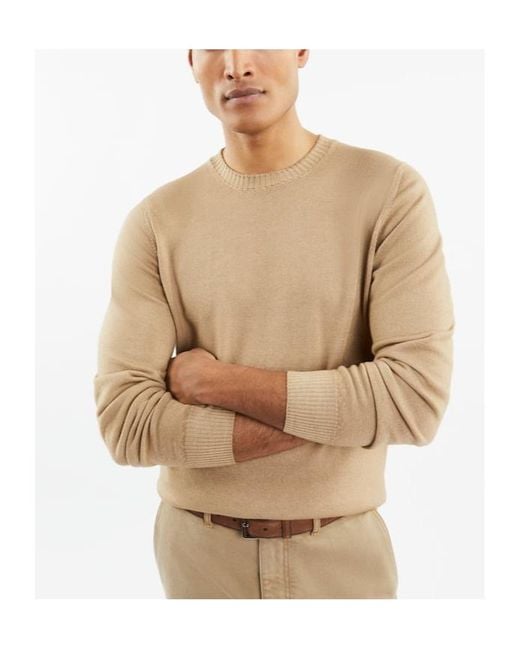 Fay Natural Crew Neck Sweater for men